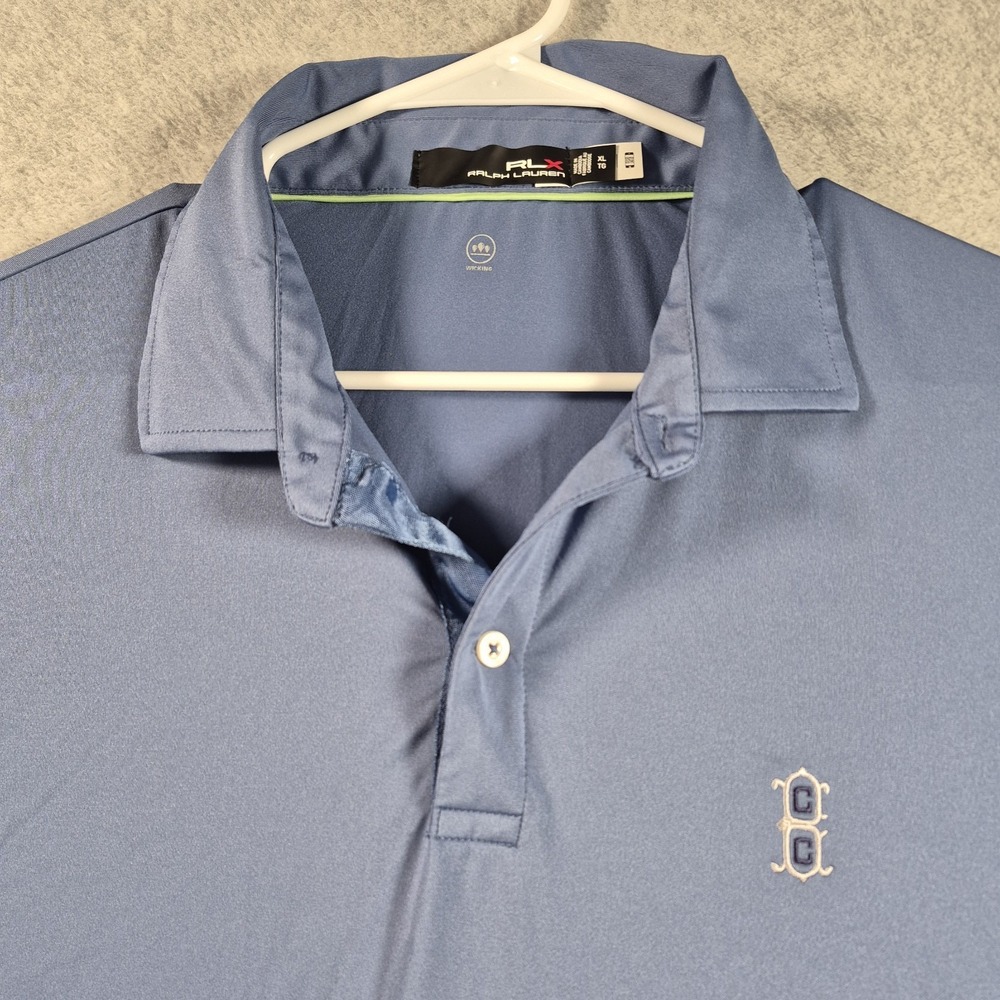 Polo Ralph Lauren RLX Blue Moisture Wicking Polo Shirt Men's XL
